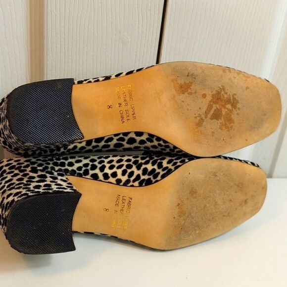 Vintage Doll Factory Animal Print Heeled Loafer 8 - Picture 7 of 12